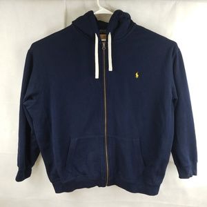 Polo Ralph Lauren Blue Zip Up Hoodie Sweatshirt